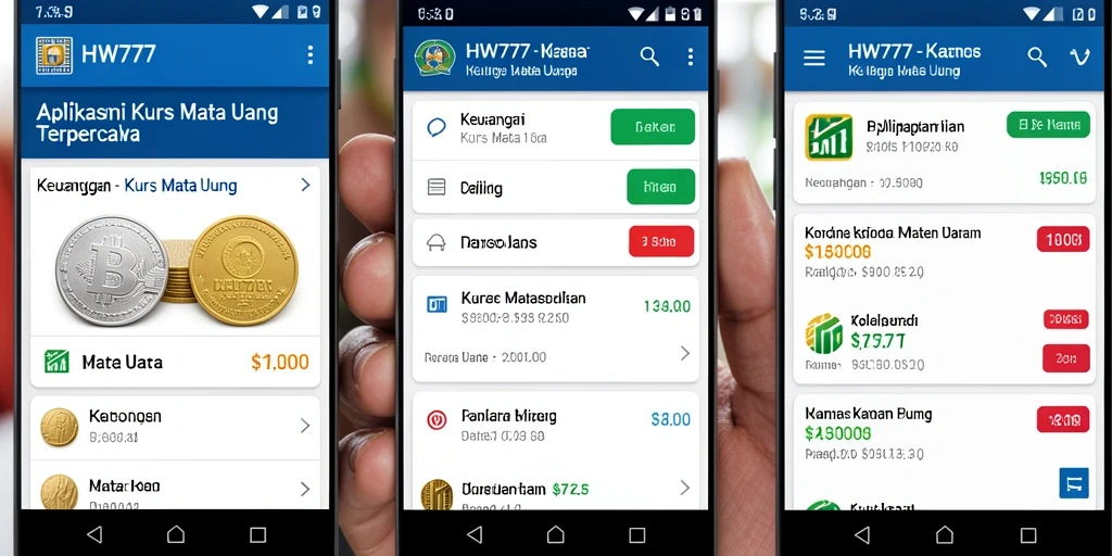Tampilan antarmuka HW777 yang intuitif dan informatif.