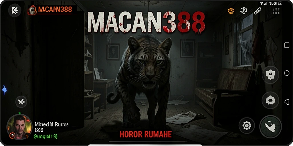 Antarmuka menakutkan dari game Horor Rumah MACAN388.